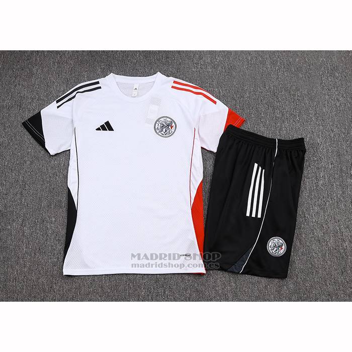 Chandal del Ajax Manga Corta 2025-2026 Blanco - Pantalon Corto